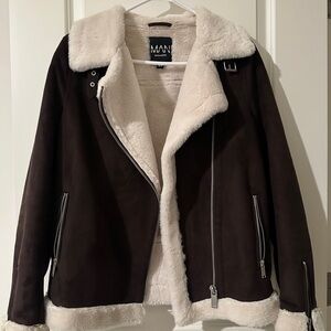 MANI Brown and Cream Teddy Jacket